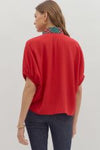 Christmas Plaid Blouse