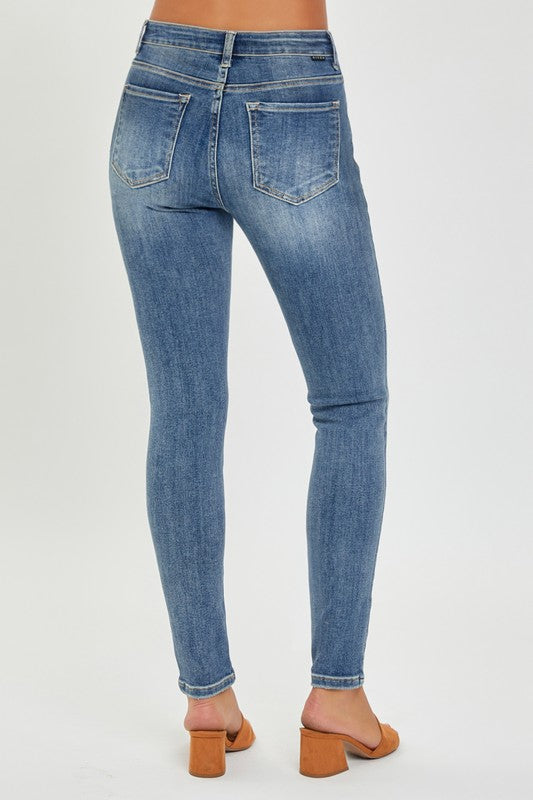 The Ashley Risen Mid Rise Skinny Jean