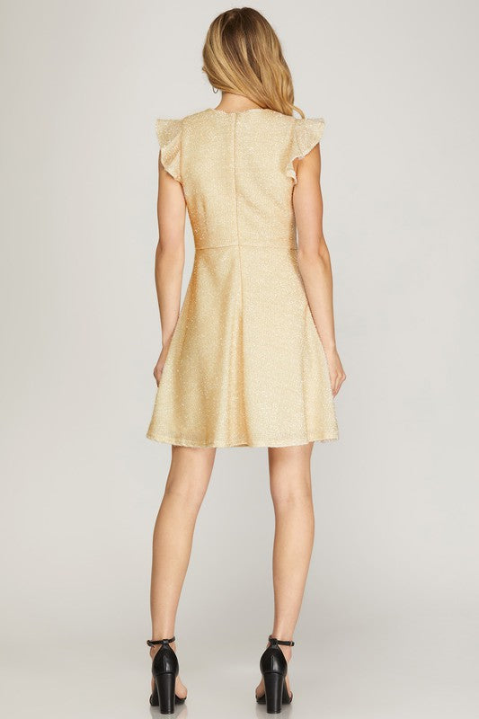 Golden Days Ruffle Dress