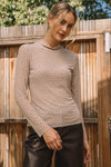 Studded Mesh Staple Top