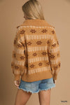 Heavenly Woven Collared Sweater