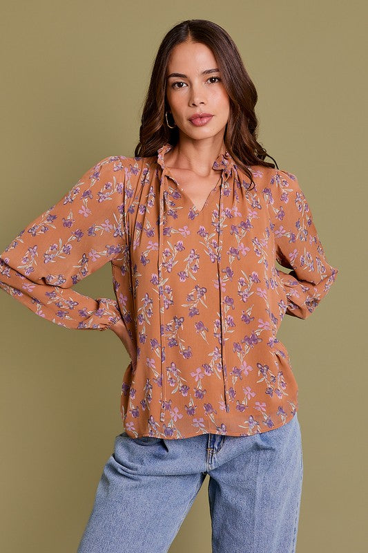 Floral Long Sleeve Blouse