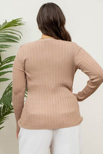 Button Down Sheer Knit Cardigan