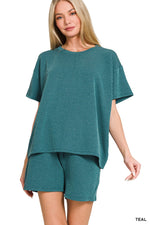 Corded Rib Short Set