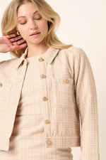 Feeling Fancy Tweed & Gold Jacket