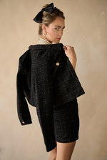 Feeling Fancy Tweed & Gold Jacket