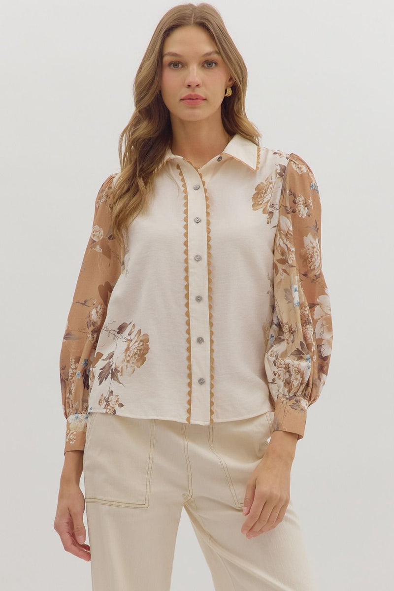 Bold In Bloom Long Sleeve Top
