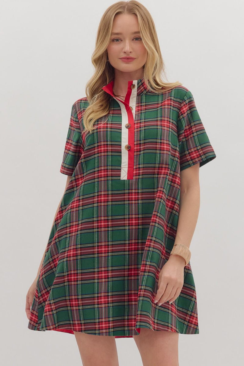 Merry and Mine Plaid Dress