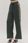 Own The Moment Leopard Trim Pants