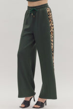 Own The Moment Leopard Trim Pants