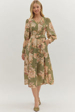 Poised and Ready Midi Dress