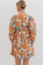 Scotti's Floral & Scalloped Mini Dress