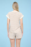 Heather's Snap Button Henley Knit Top