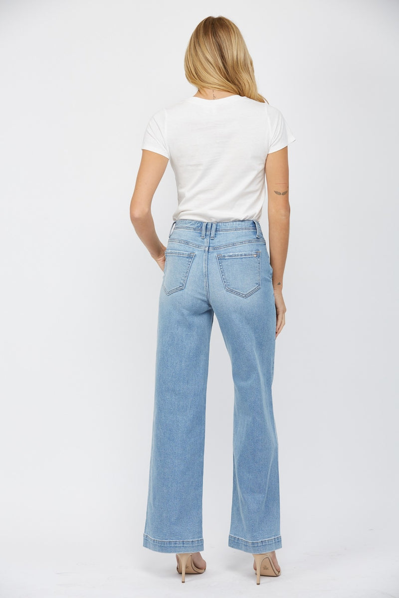 Sasha’s High Rise Wide Leg With Slant Pocket