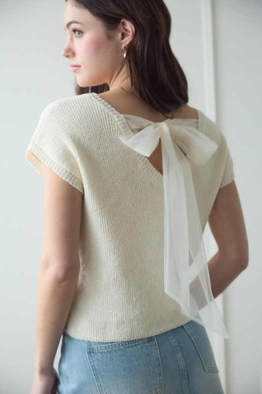 Diana's Sheer Tie Blouse