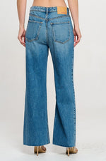 Whitney's Wide Leg Raw Hem Jean