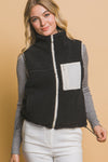 Reversible Fleece Vest With Side Pockets