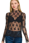 Lacy's Lace Long Sleeve Layering Top