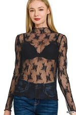 Lacy's Lace Long Sleeve Layering Top