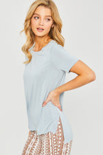 Relaxed Fit Round Neck Tee