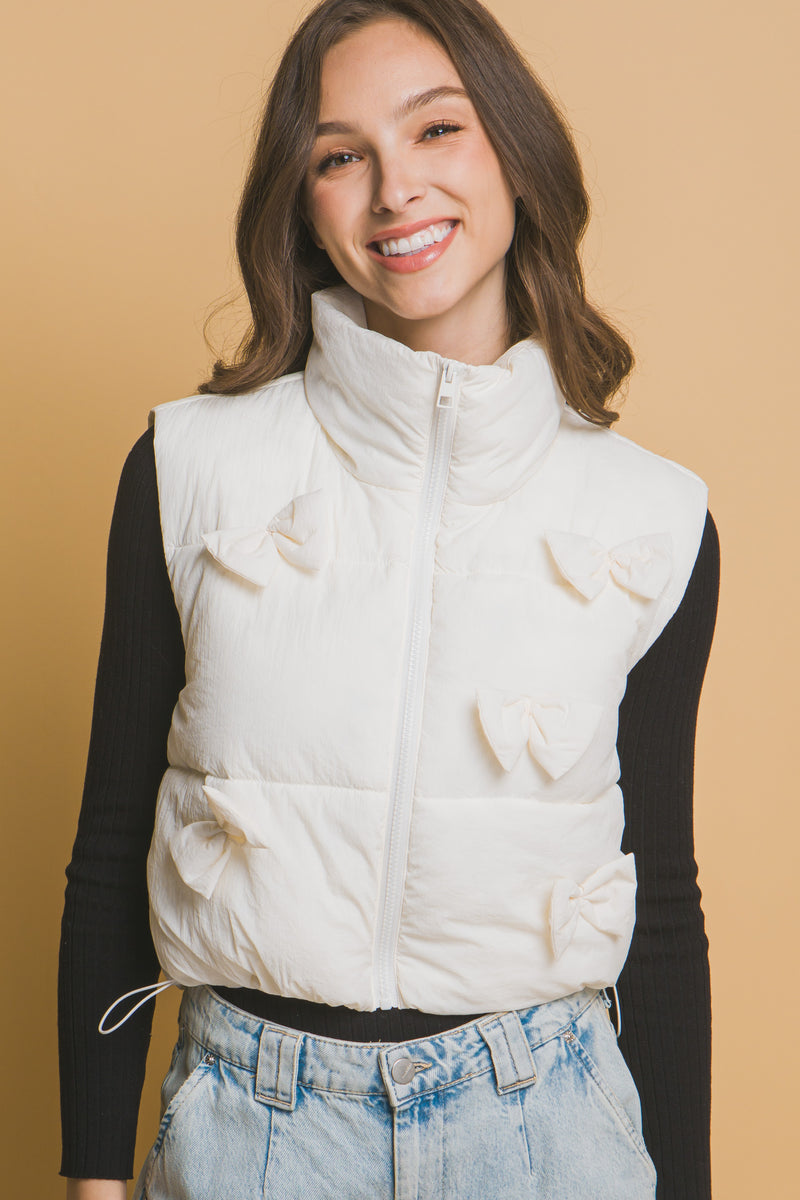 Bow Puffer Vest