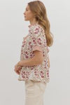 Hope Floats High Collared Blouse