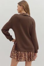 Here Lately Pullover Mini Dress