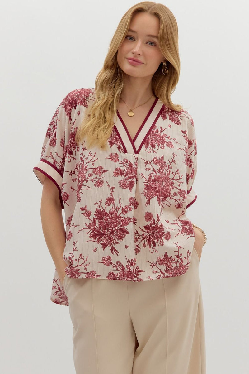 New Mercies Floral Blouse