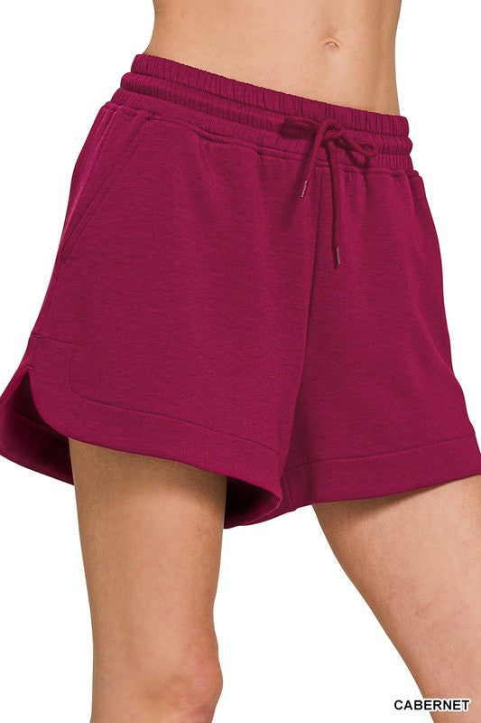 Alaina's Scuba Elastic Waistband Shorts