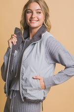 Reversible Fleece Vest With Side Pockets
