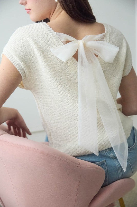 Diana's Sheer Tie Blouse