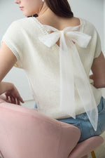 Diana's Sheer Tie Blouse