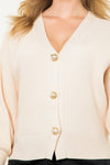 Classic Pearl Vneck Cardigan