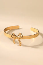 Gold Bow Cuff Bracelet