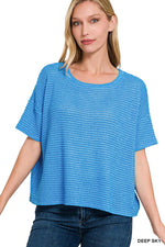 Jane's Drop Shoulder Jacquard Sweater