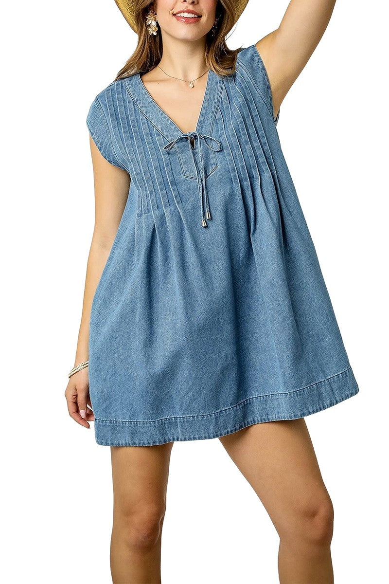 Cora's Babydoll Denim Dress