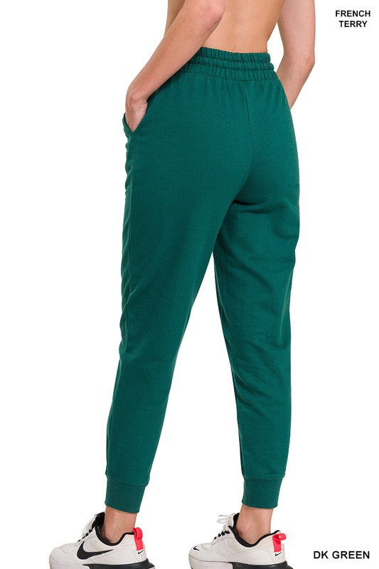 French Terry Jogger Pants with Side Pockets