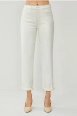 Holly's High Rise Boyfriend Cream Risen Denim