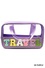 Clear, Chenille Letter Travel Bag