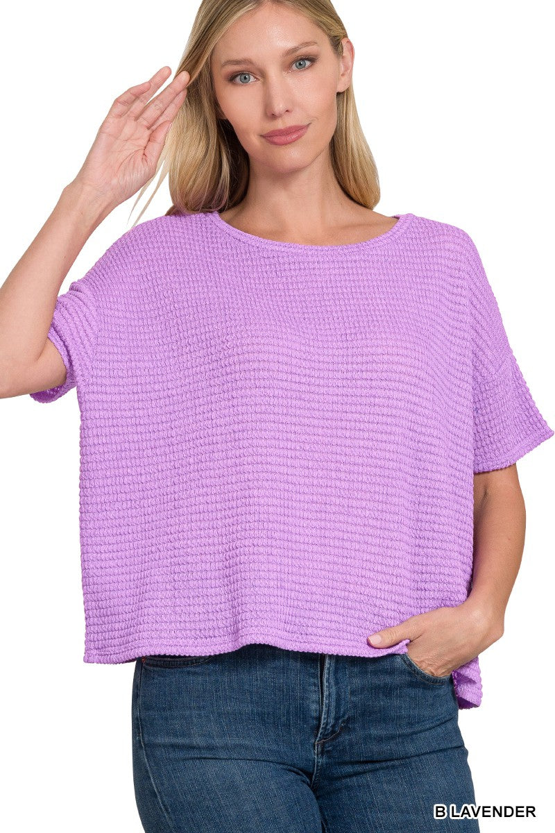 Jane's Drop Shoulder Jacquard Sweater
