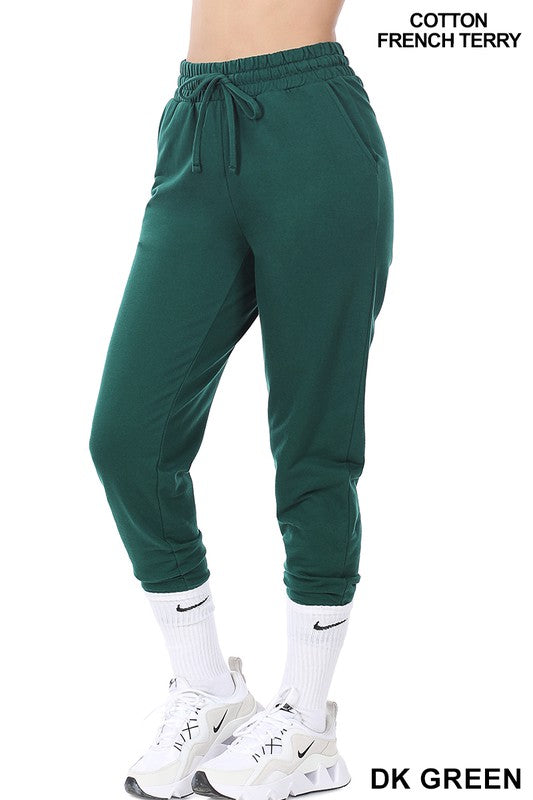 French Terry Jogger Pants with Side Pockets