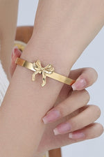 Gold Bow Cuff Bracelet