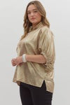 Beyond the City Metallic Blouse