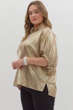 Beyond the City Metallic Blouse