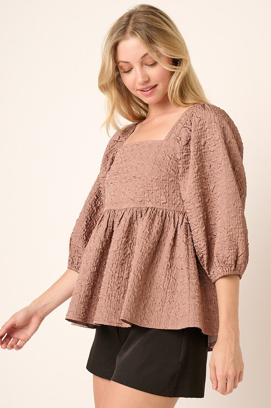 My Only Reason Jacquard Blouse