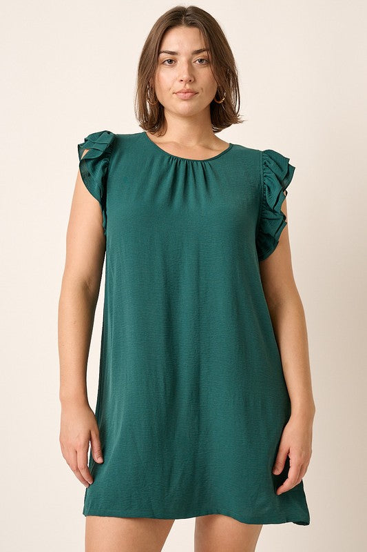 Forever Green Woven Dress