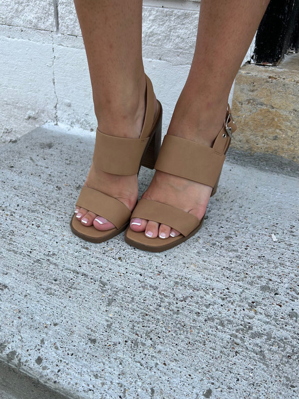 Nude Block Heel