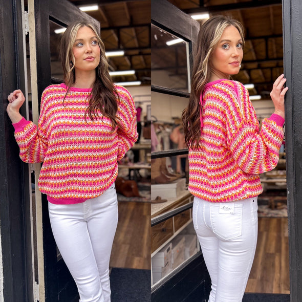 Bold Colors Knit Pullover