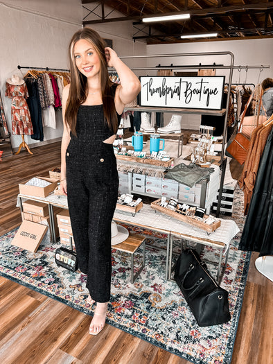 A Night Out Tweed Jumpsuit