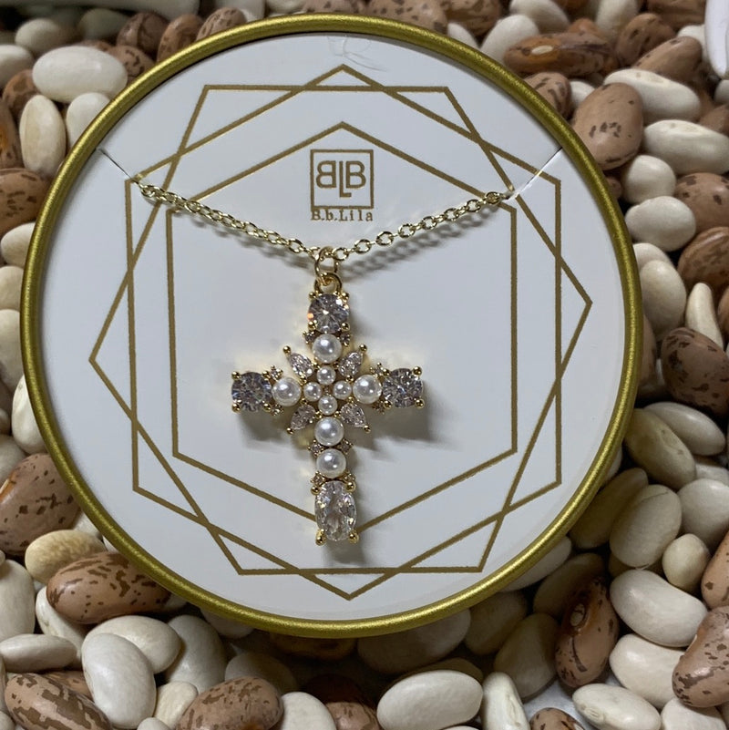 Forgiven Pearl and Diamond Necklace